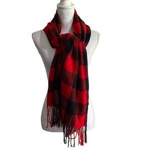 Plaid Soft Comfy Shawl Wrap Scarf with Fringe